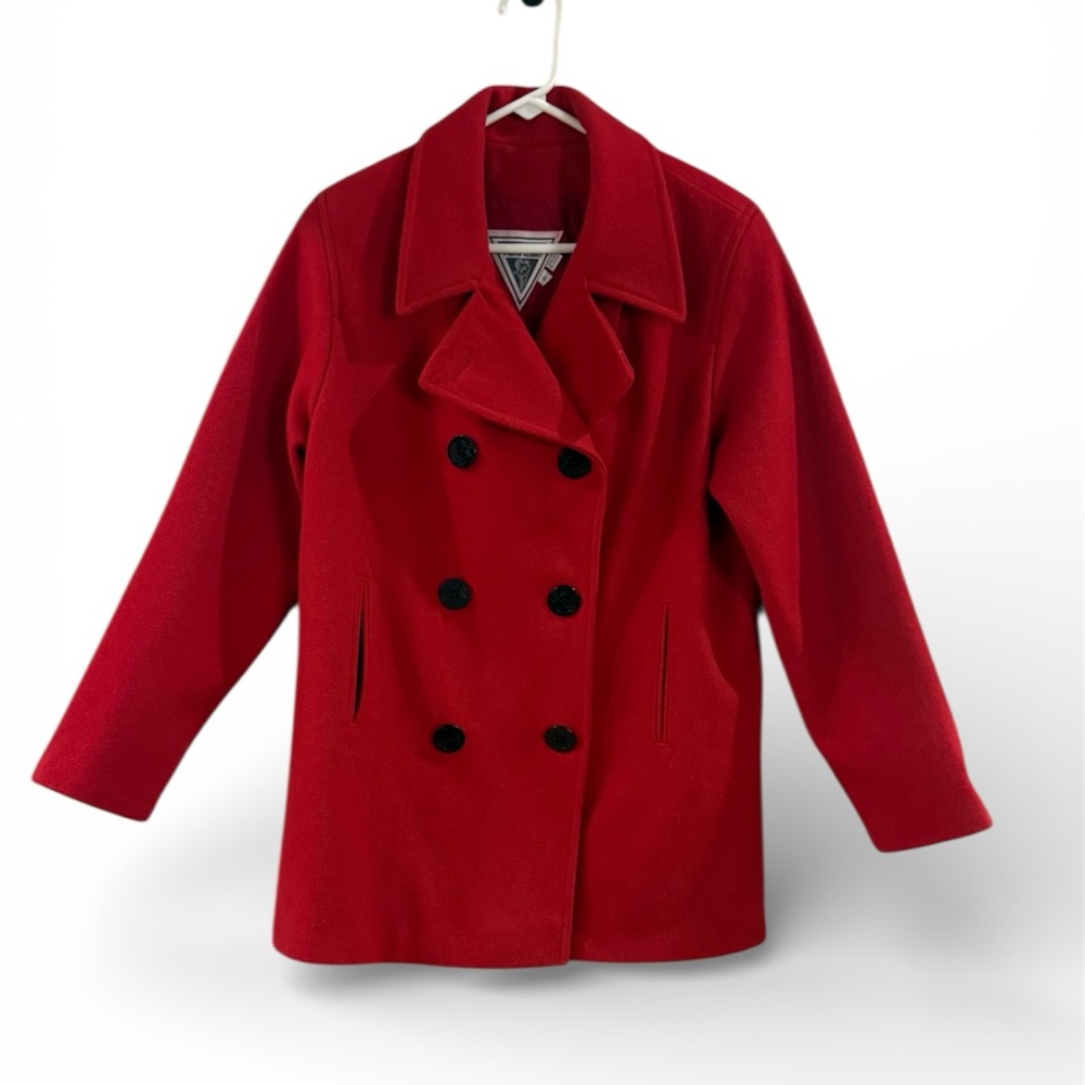 Vintage Marvin Richards Womens Double breasted wool blend coat.